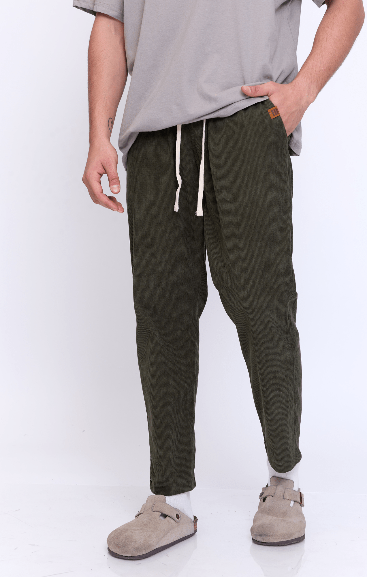 Olive - Corduroy Long Pants - GONSURFING