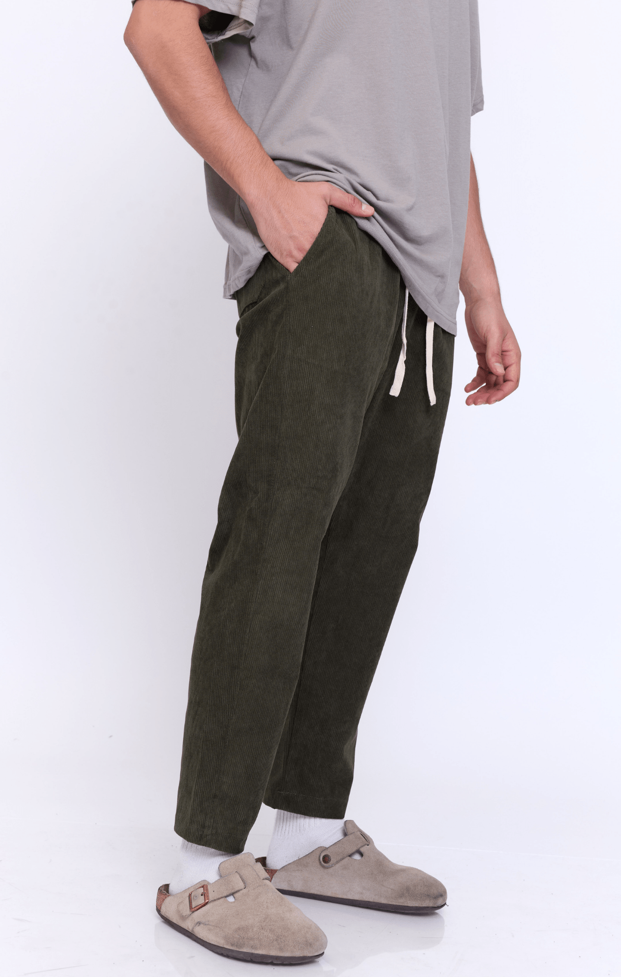 Olive - Corduroy Long Pants - GONSURFING