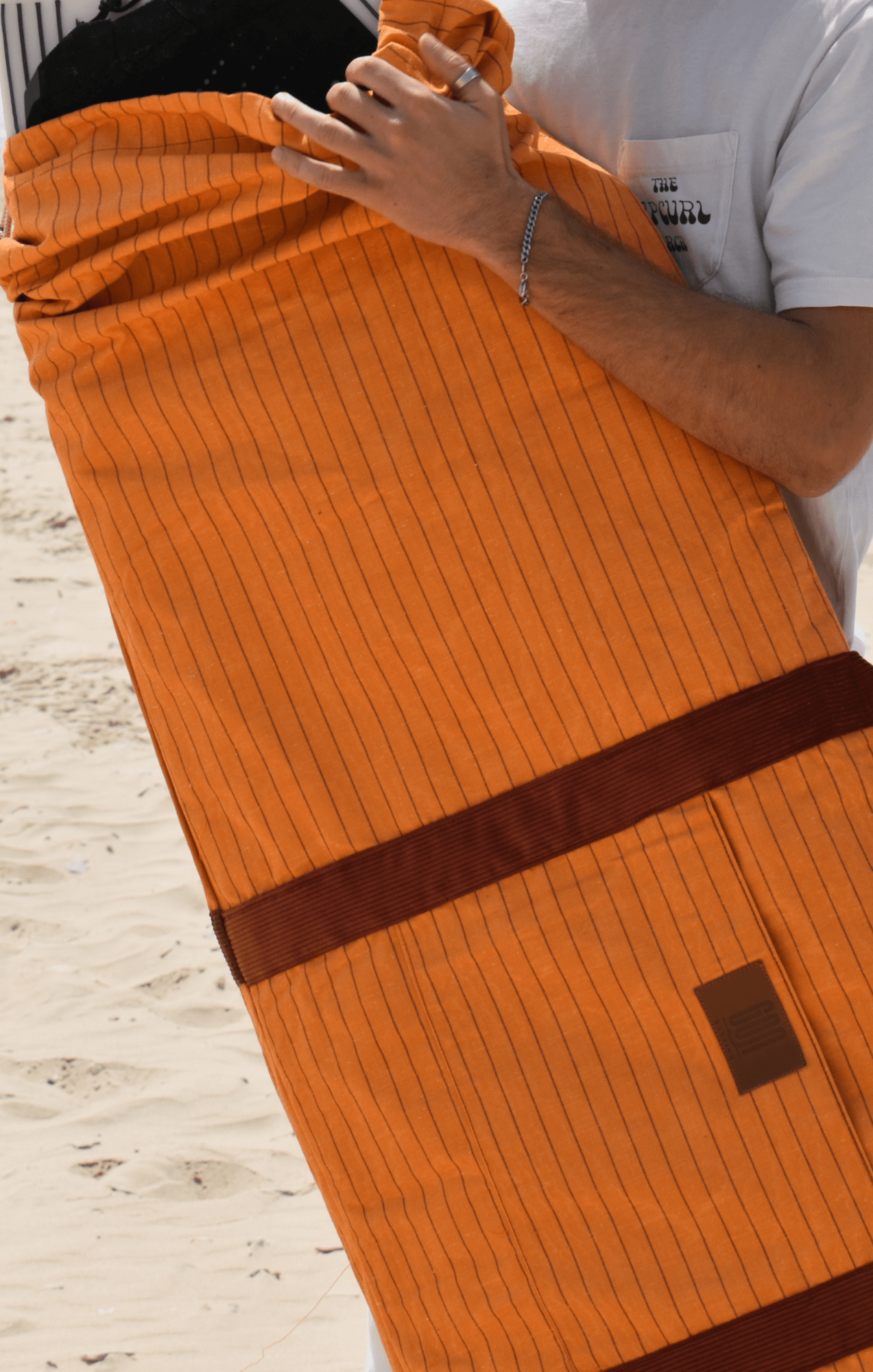 Orange strips - Surfboard Bag - GONSURFING