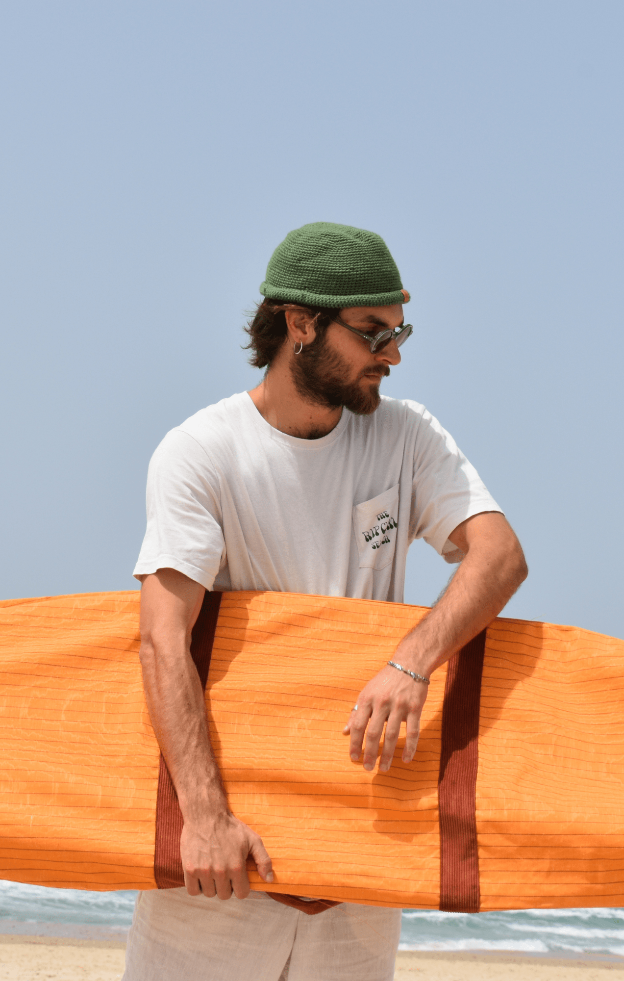 Orange strips - Surfboard Bag - GONSURFING