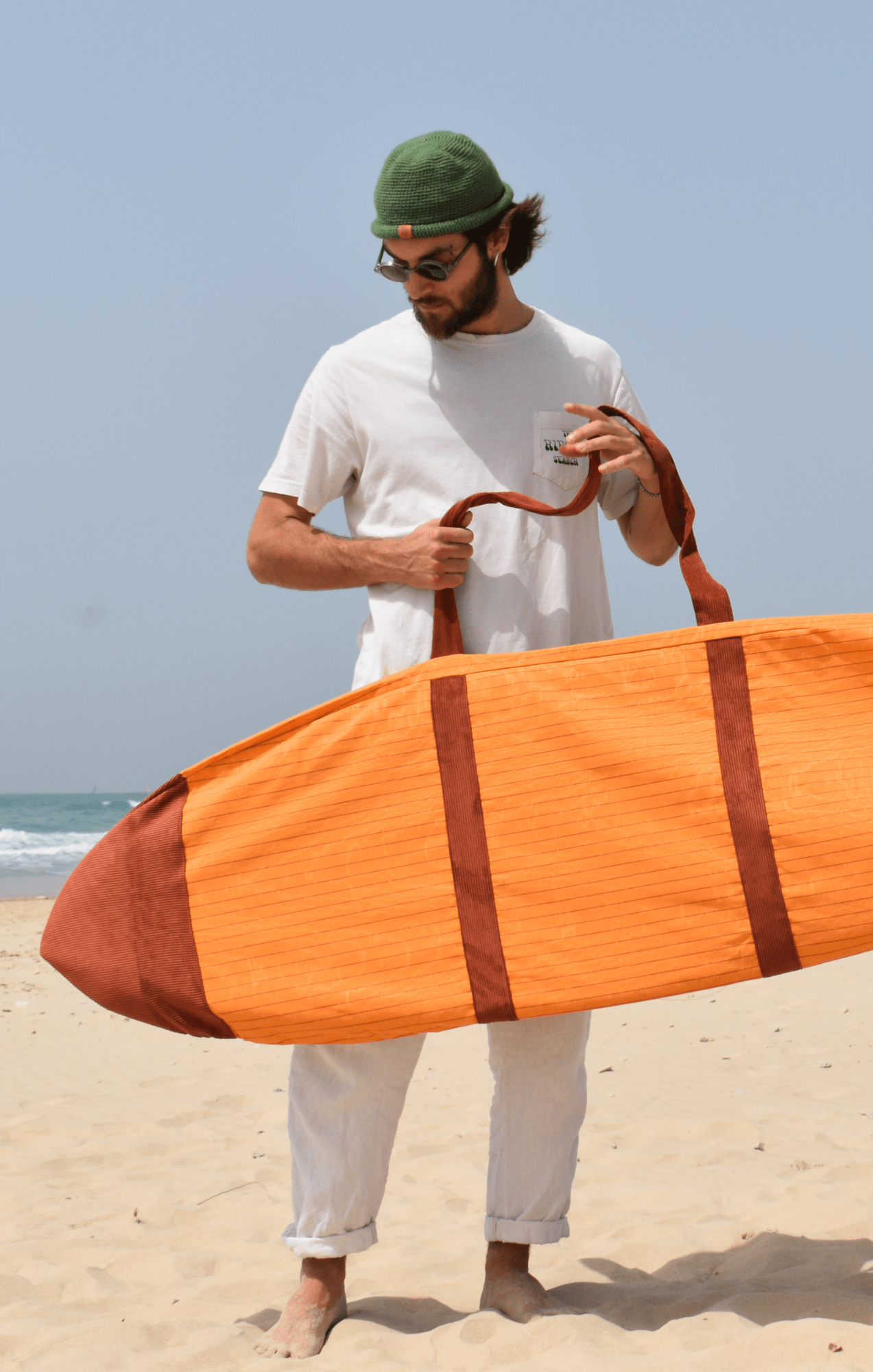 Orange strips - Surfboard Bag - GONSURFING