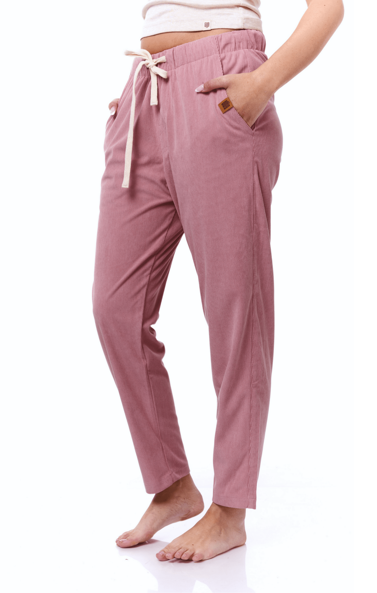 Pink - Corduroy Long Pants - GONSURFING