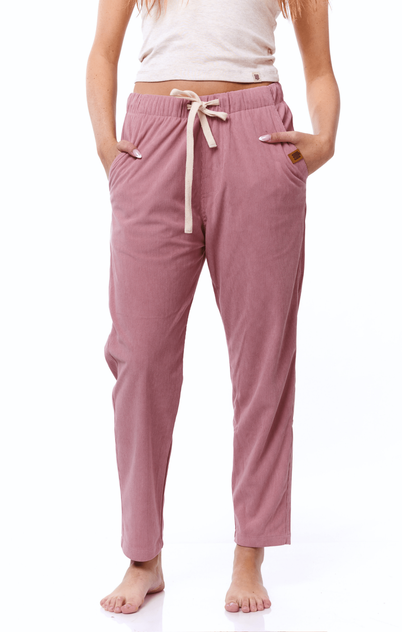 Pink - Corduroy Long Pants - GONSURFING