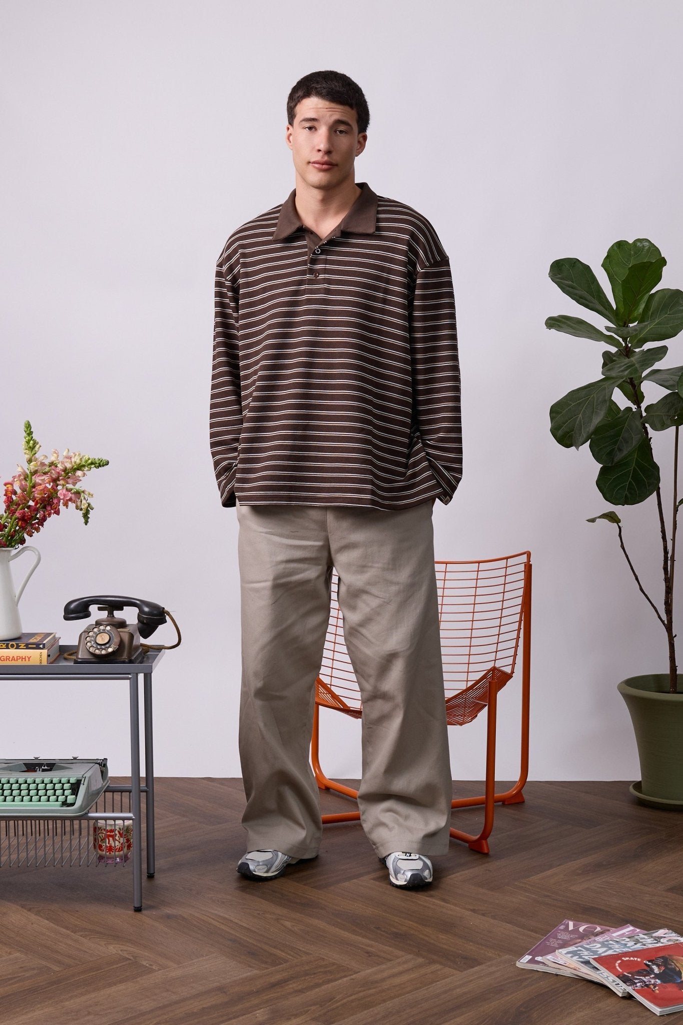 Polo Shirt – Brown Stripes - GON