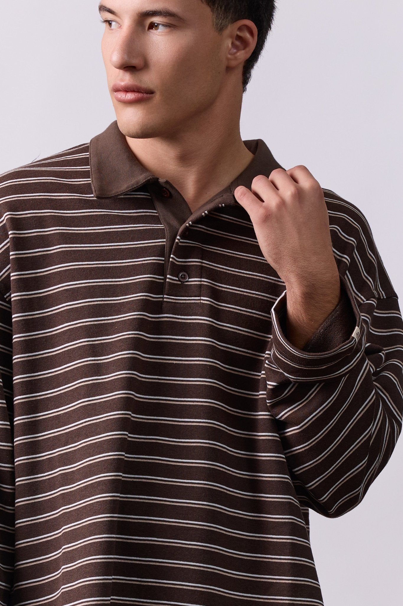 Polo Shirt – Brown Stripes - GON
