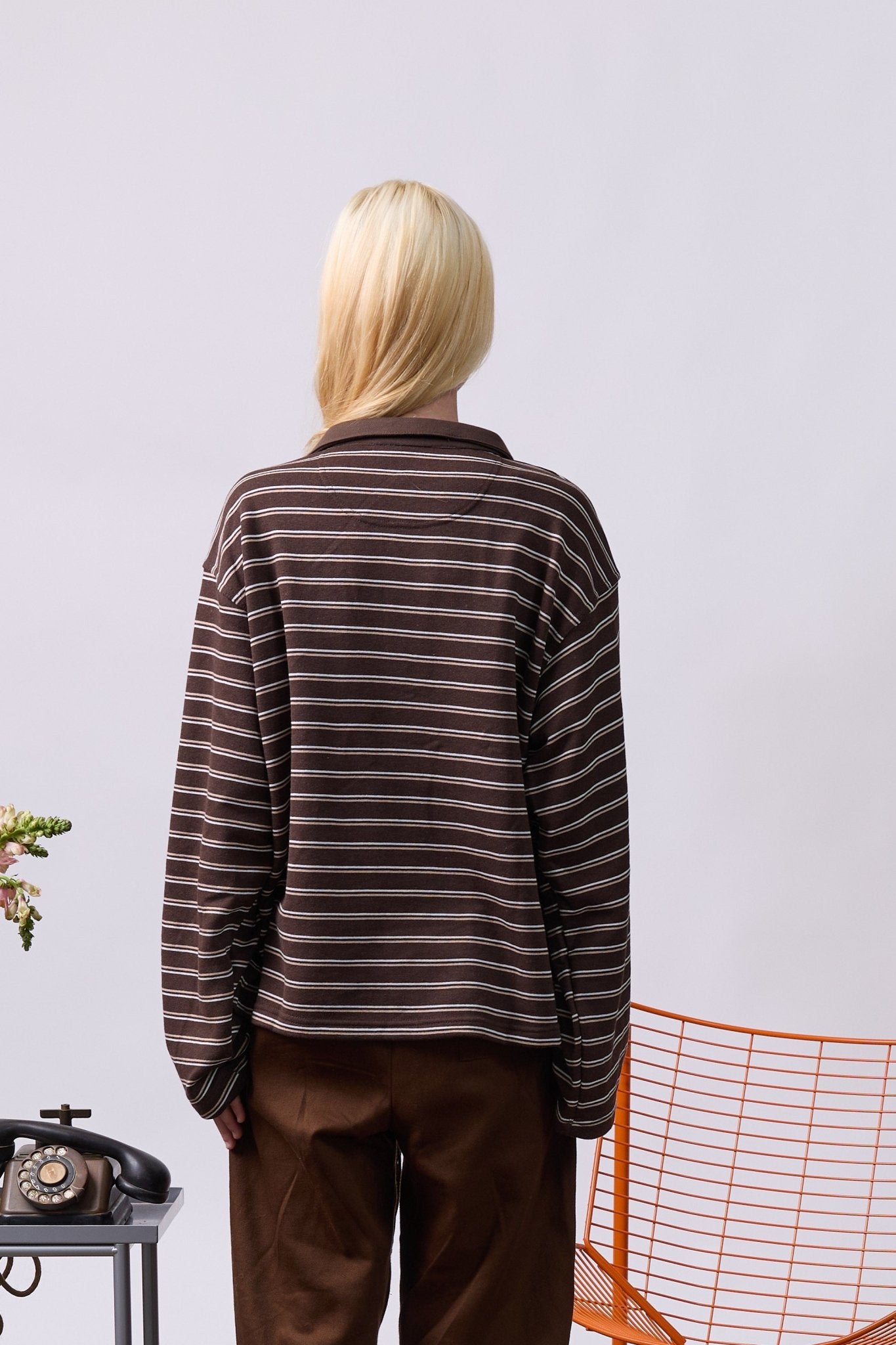 Polo Shirt – Brown Stripes - GON