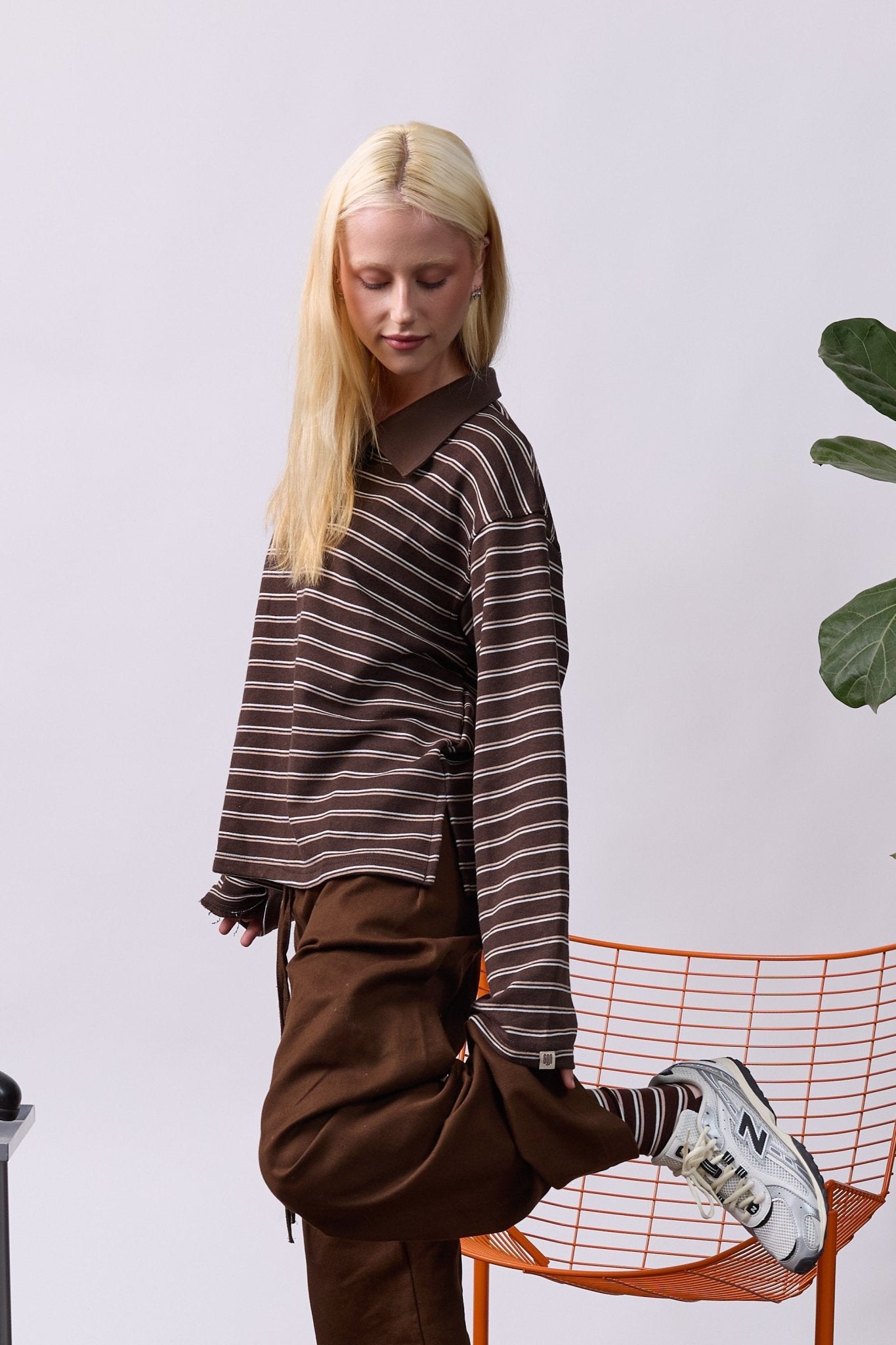 Polo Shirt – Brown Stripes - GON