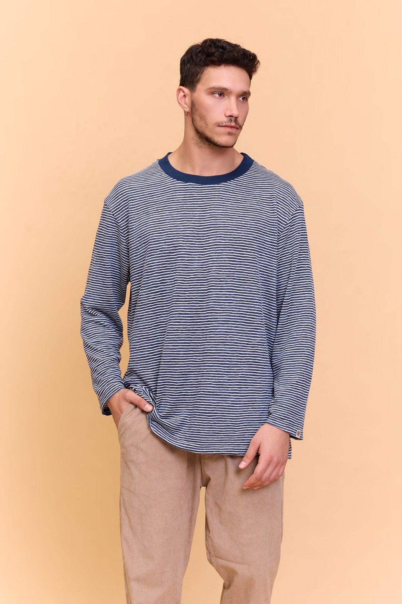 Striped Long sleeve - Blue - GONSURFING