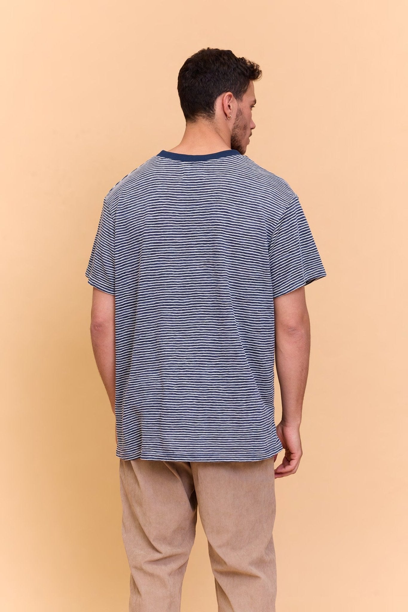 Striped T-shirt - Blue - GONSURFING