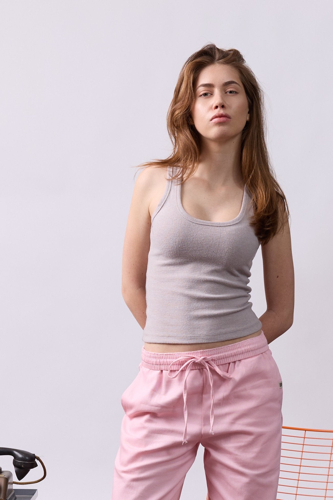 Tank top - Rib Beige - GON