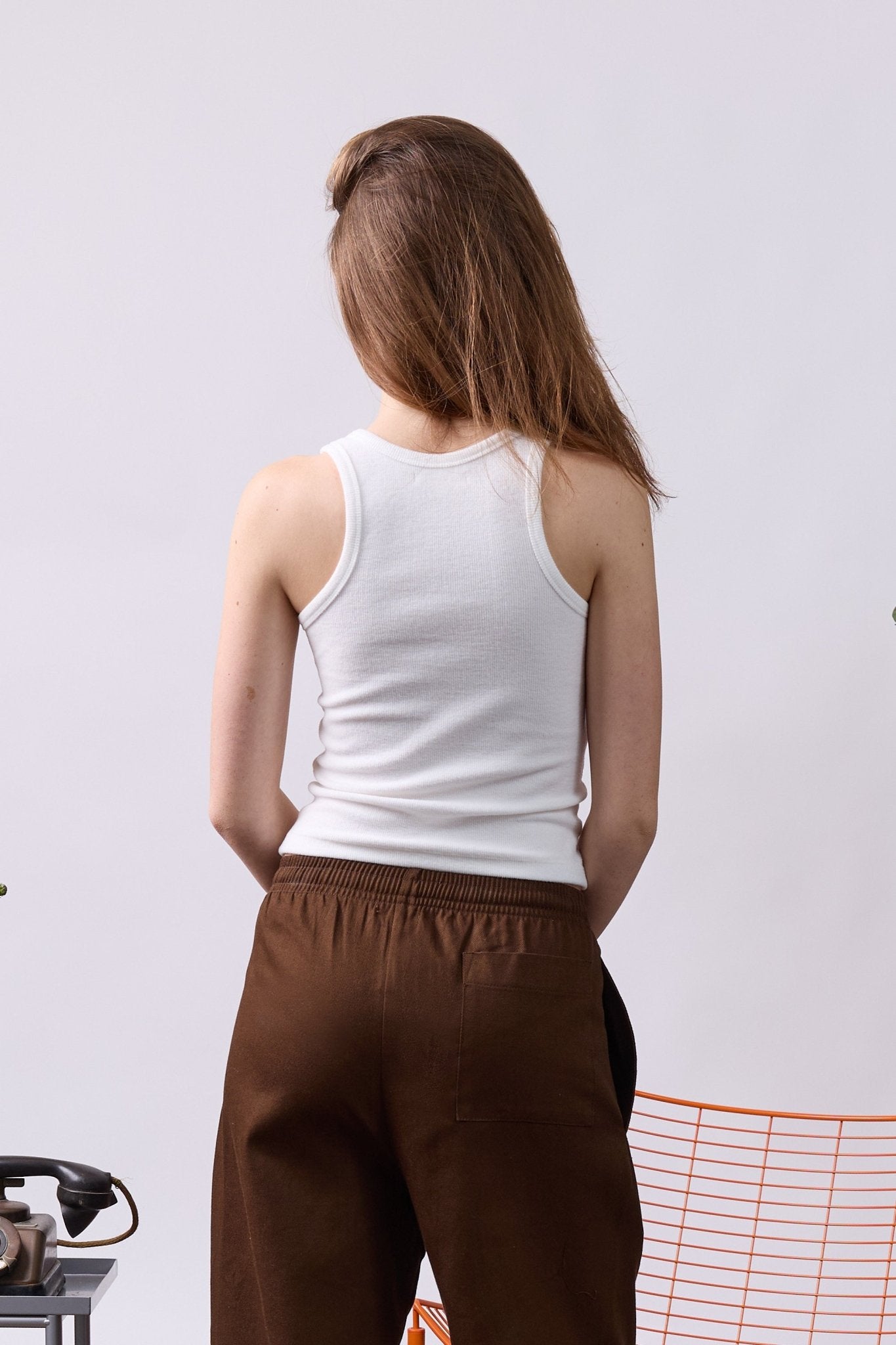 Tank top - Rib Off white - GON