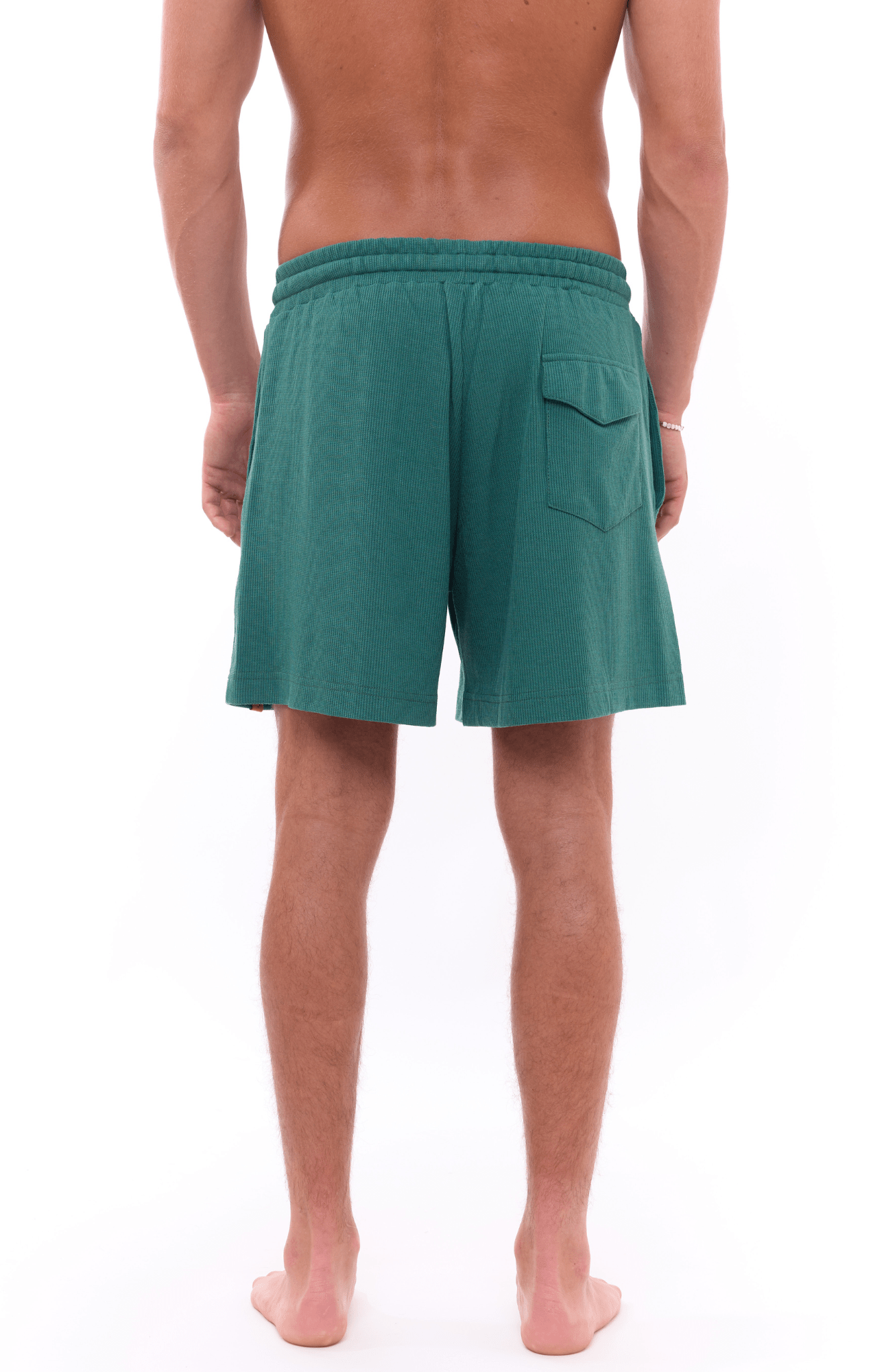 Turquoise - Waffle Unisex Shorts - GONSURFING