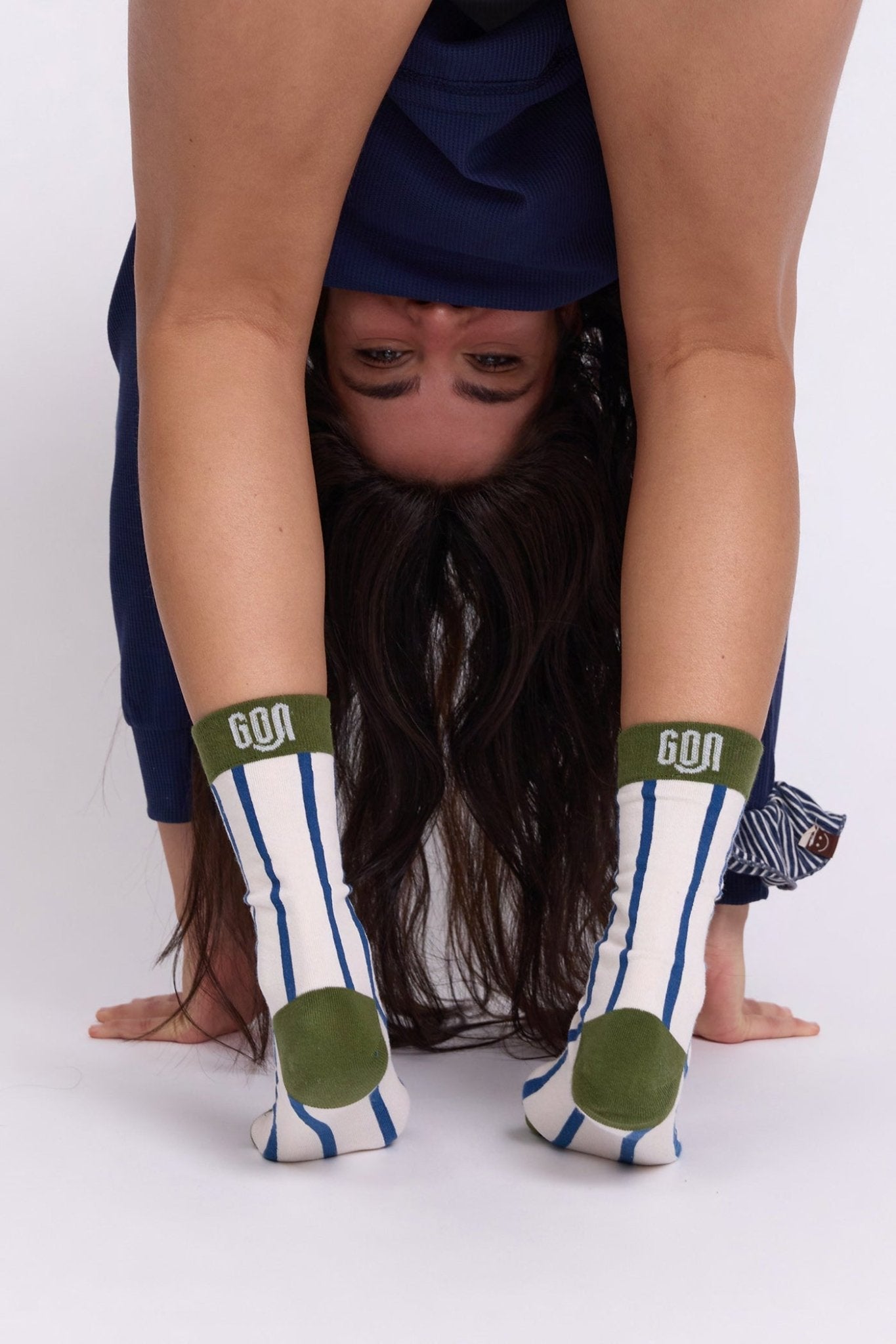 Unisex socks - blue stripes - GONSURFING