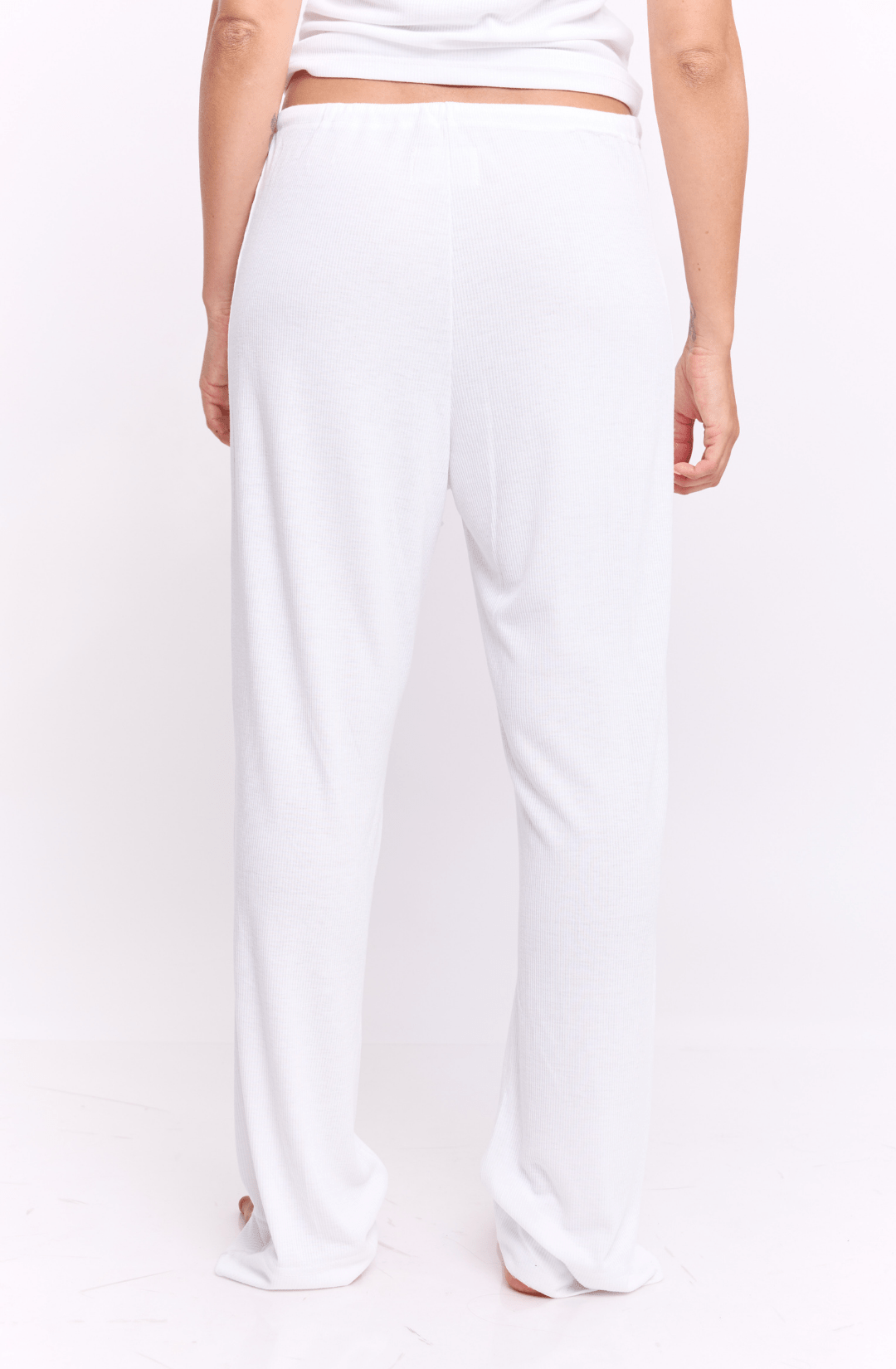 White rib - long pants - GONSURFING