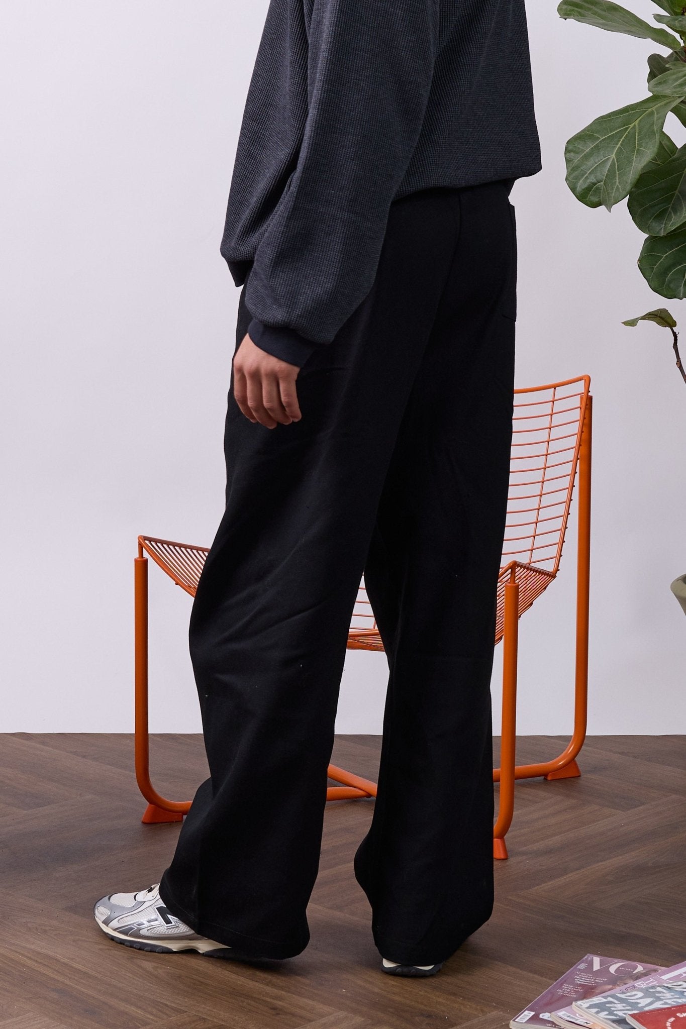 Wide Drill Pants – Black - GON