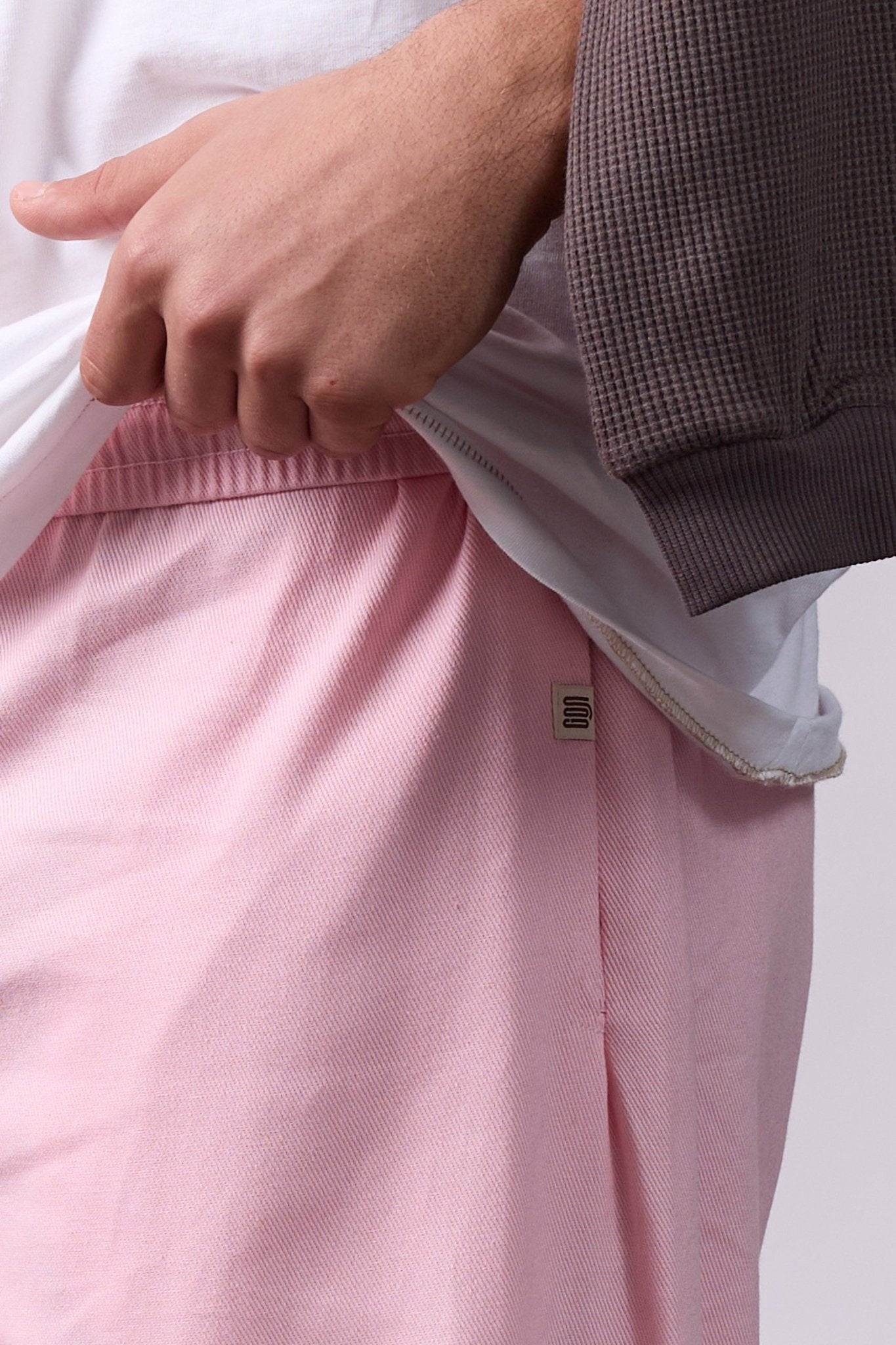 Wide Drill Pants – Pink - GON