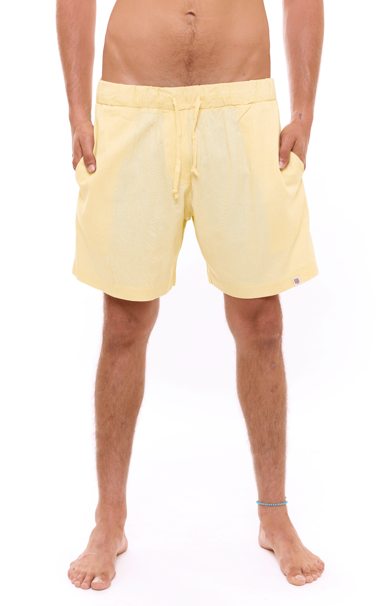 Yellow - Unisex Linen Shorts - GONSURFING
